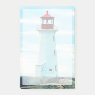 Post-it® Vieux phare, océan bleu, maritime, nautique