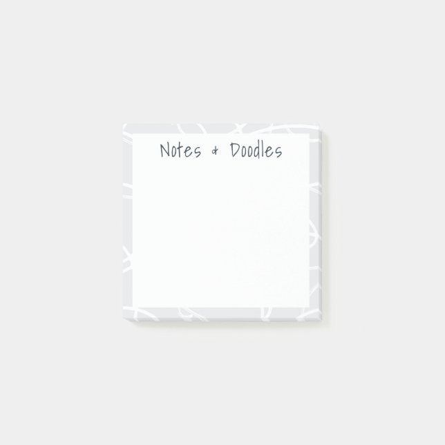 Post-it® Vigne Tourbillonnante Abstraite Notes Modernes & G (Devant)