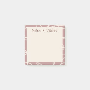 Post-it® Vigne Tourbillonnante Abstraite Notes Modernes & G