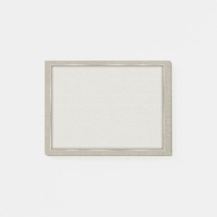 Post-it® Vignes de feuille de relief par gris en aluminium