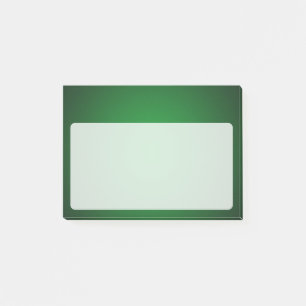 Post-it® Vignette verte-noire tendance Grainy