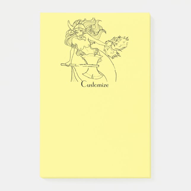 Post-it® Viking Mermaid Warrior Thunder_Cove (Devant)