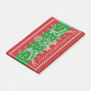 Post-it® Vilain chandail cloches Xmas rennes crochet
