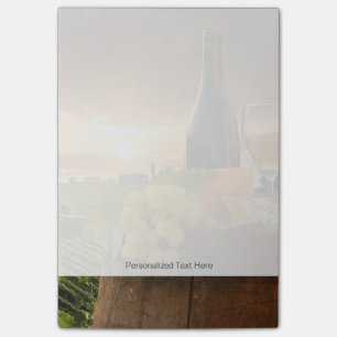 Post-it® Vin Blanc Avec Barre Sur Vignoble En Chianti