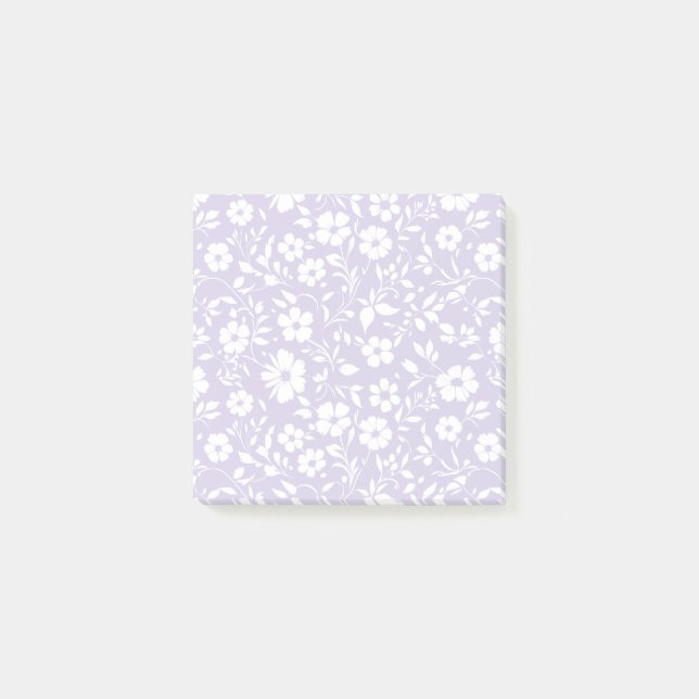 Post-it® Vintage Bloom Neutre - Lavande Poussiéreuse (Devant)