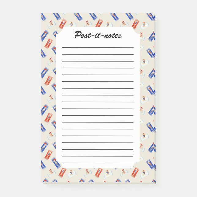 Post-it® Vintage été balnéaire beauté fille (Devant)