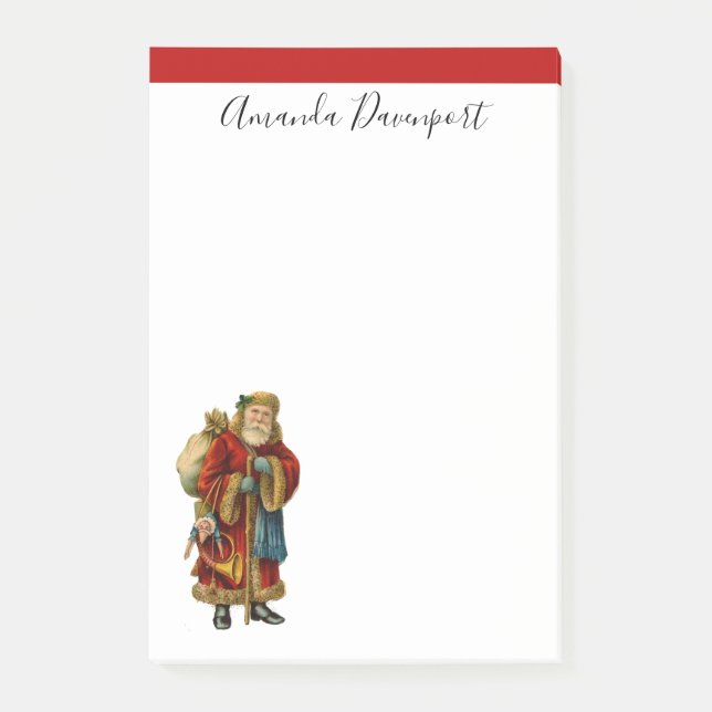 Post-it® Vintage Noël Vieux Monde Père Noël (Devant)