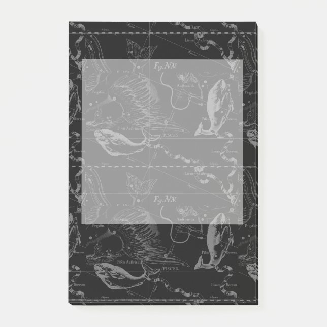 Post-it® Vintage Pisces Constellation Hevelius Engrèvement (Devant)