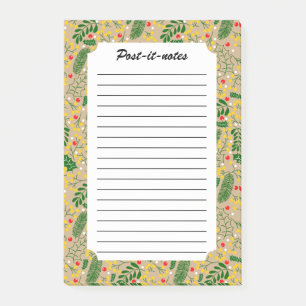 Post-it® Vintage Rustic Green Holly Berry Noël