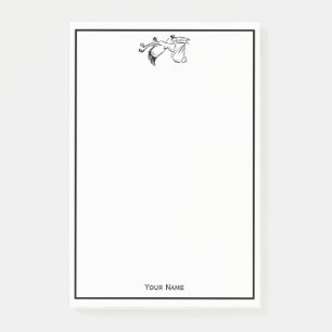 Post-it® Vintage Stork Livrant un bébé #1