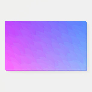 Post-it® Violet bleu Ombre flamme Motif Jumbo Post It