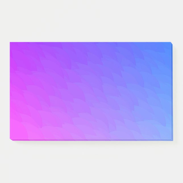 Post-it® Violet bleu Ombre flamme Motif Jumbo Post It (Devant)