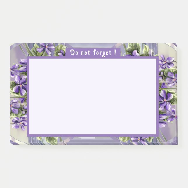 Post-it® violettes dans un bocal de lune (Devant)