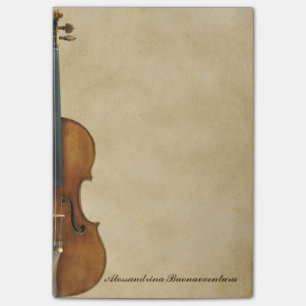 Post-it® Violon sur le nom personnalisable de sembler de