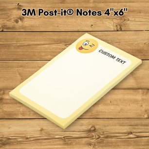 Post-it® Visage avec langue tirée et œil qui cligne