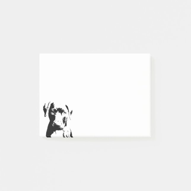 Post-it® Visage de chiot de Pitbull (Devant)