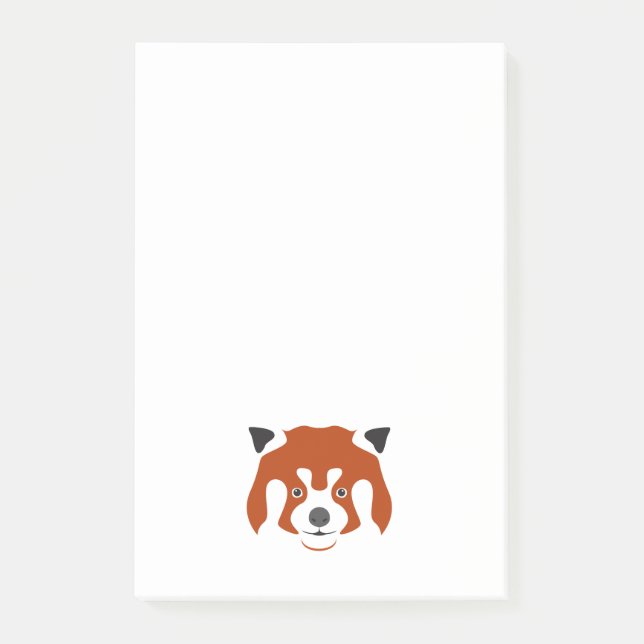 POST-IT® VISAGE DE PANDA ROUX (Devant)