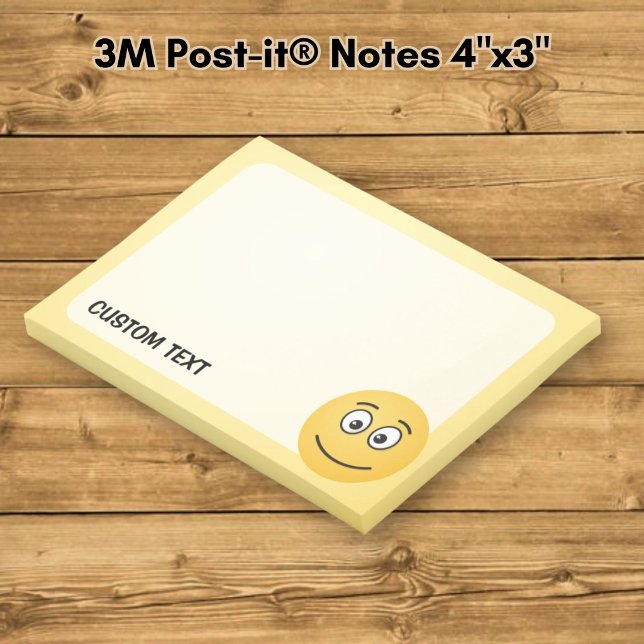 Post-it® Visage Souriant aux Yeux Ouverts (Créateur téléchargé)
