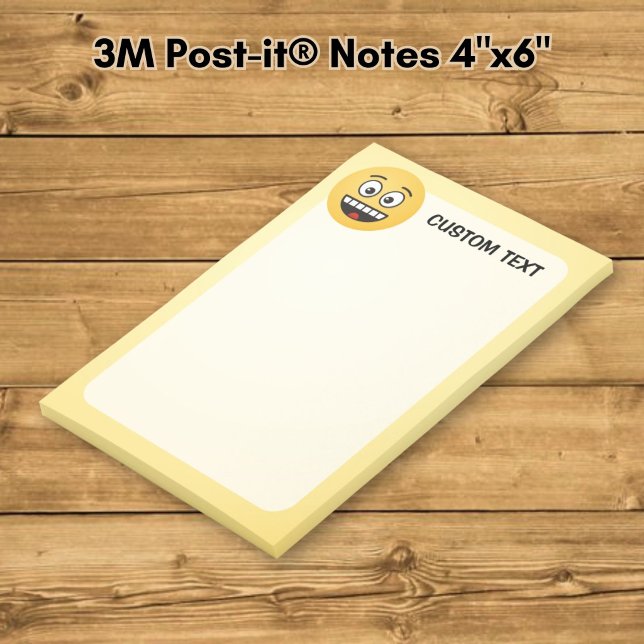 Post-it® Visage Souriant avec Bouche Ouverte (Créateur téléchargé)