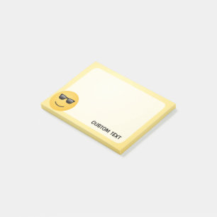 Post-it® Visage souriant avec lunettes de soleil