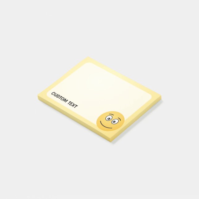 Post-it® Visage souriant avec yeux ouverts (Incliné)
