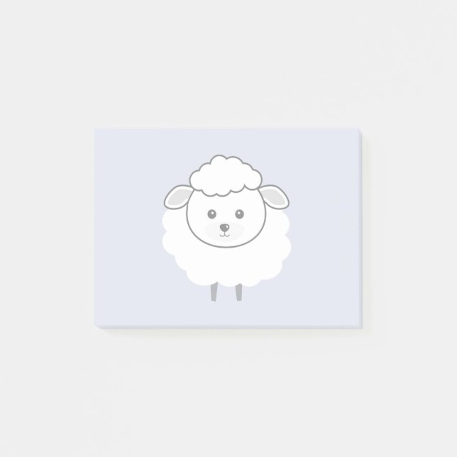 Post-it® Visage Wooly mignon d'agneau (Devant)
