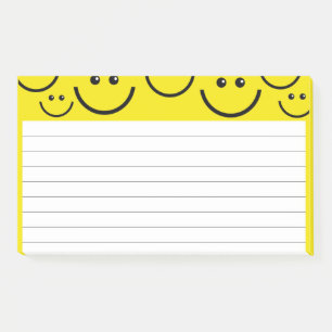 Post-it® Visages souriants en Jaune clair