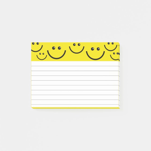 Post-it® Visages souriants en Jaune clair (Devant)