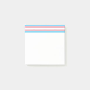 Post-it® Visibilité du drapeau de fierté transgenre de Slip