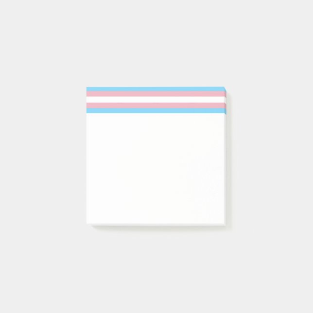 Post-it® Visibilité du drapeau de fierté transgenre de Slip (Devant)