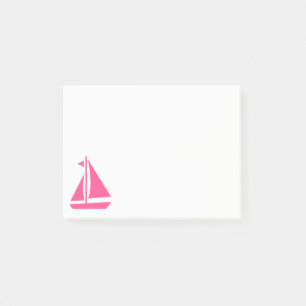 Post-it® Voilier Rose Nautical - Navire Bateau