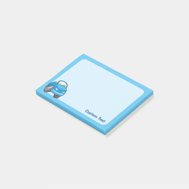 Post-it® Voiture Carton Bleu (Incliné)