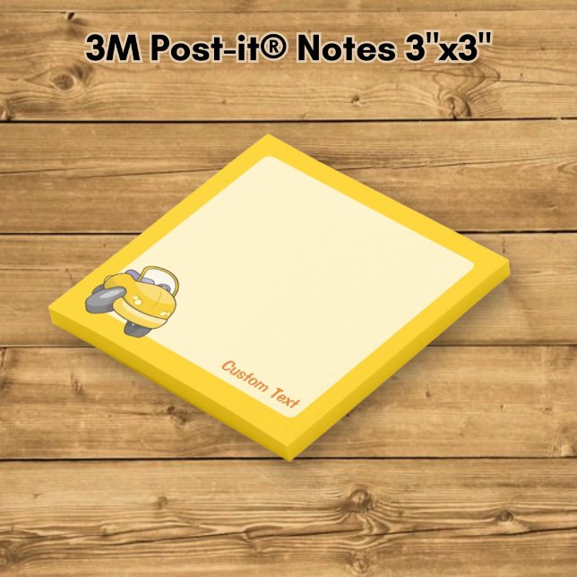 Post-it® Voiture de dessin animé jaune (Créateur téléchargé)