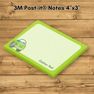 Post-it® Voiture de dessin animé vert citron