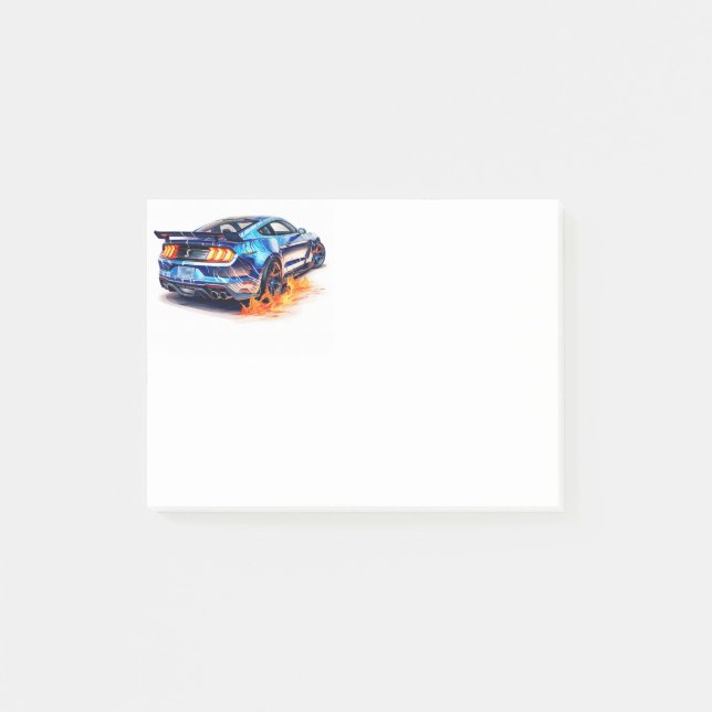 Post-it® Voiture de muscle  (Devant)