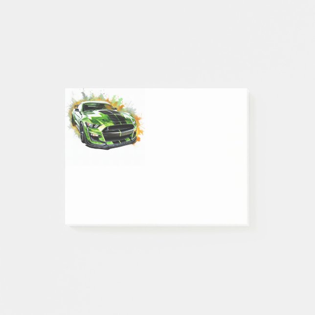 Post-it® Voiture de muscle  (Devant)