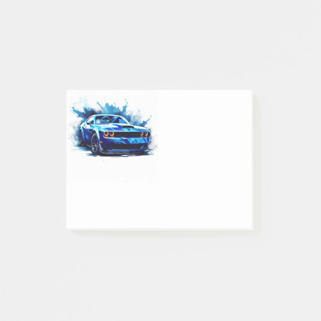 Post-it® Voiture Musclée  (Devant)