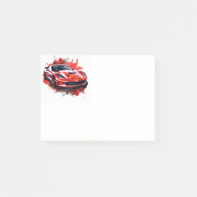 Post-it® Voiture Musclée  (Devant)