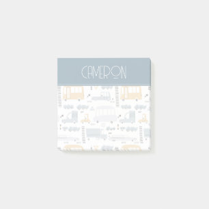 Post-it® Voitures mignonnes dans le Motif de la circulation