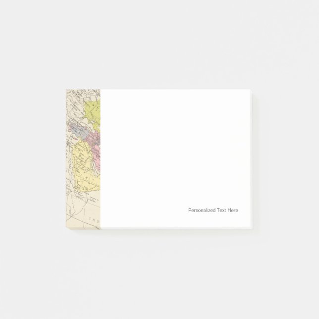 Post-it® Volkerkarte von Asien - carte de l'Asie (Devant)