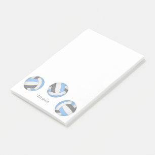 Post-it® volley-ball personnalisé bleu clair