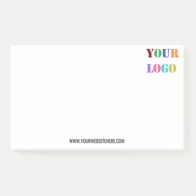Post-it® Vos notes de logo et de texte pour les entreprises (Devant)