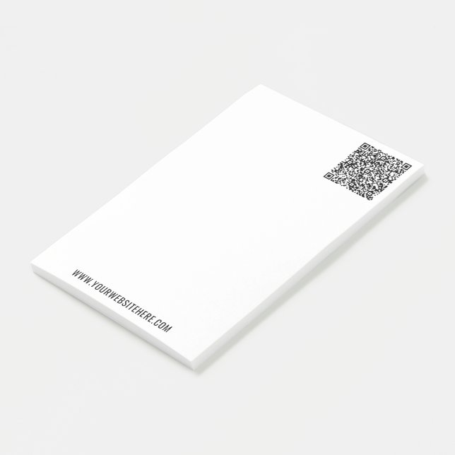 Post-it® Votre code QR Texte personnalisé Notes de votre en (Incliné)