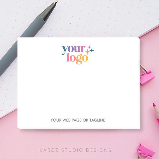 Post-it® Votre entreprise de logo customisé (Add your logo to these branded post-its and keep your business present all year long. Marketing swag)