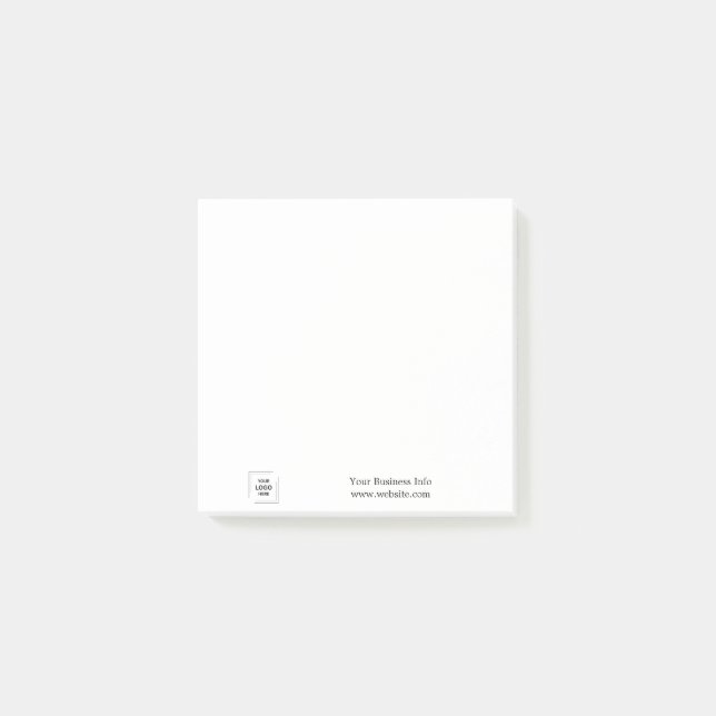 Post-it® Votre Logo | Entreprise Corporate Moderne Minimali (Devant)
