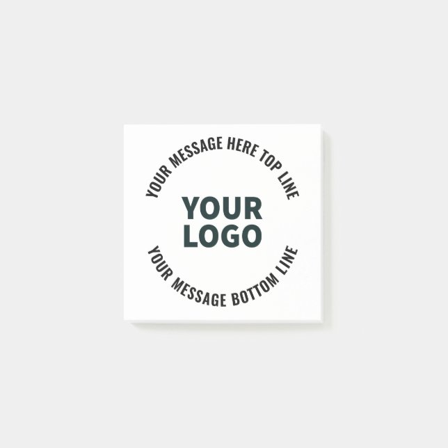 Post-it® Votre logo ou image | Texte éditable gras (Devant)