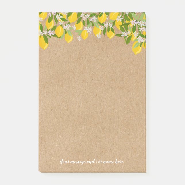 Post-it® Votre Message Citronnerie Rustique (Devant)