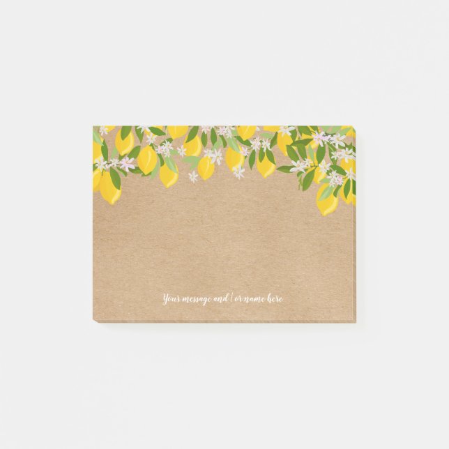 Post-it® Votre Message Citronnerie Rustique (Devant)