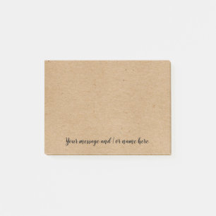 Post-it® Votre message écriture Rustique Kraft Naturel