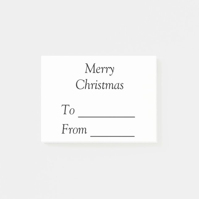 Post-it® Votre message ici ajouter le nom texte joyeux Noël (Devant)